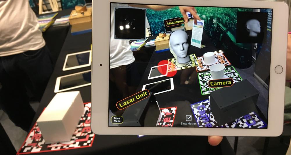 Augmented reality app at New Scientist Live